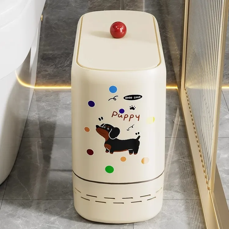 按压垃圾桶家用2024新款高颜值厕所卫生间卫生间垃圾桶厕所专用