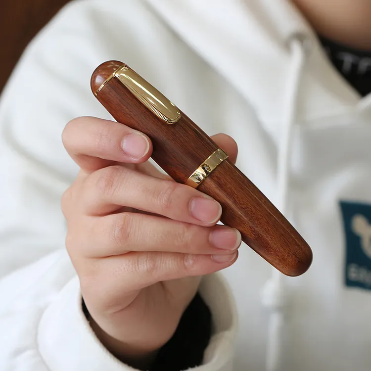 末匠Q1实木墨水笔礼盒设计师手账细尖男女士网红款可爱小胖短钢笔