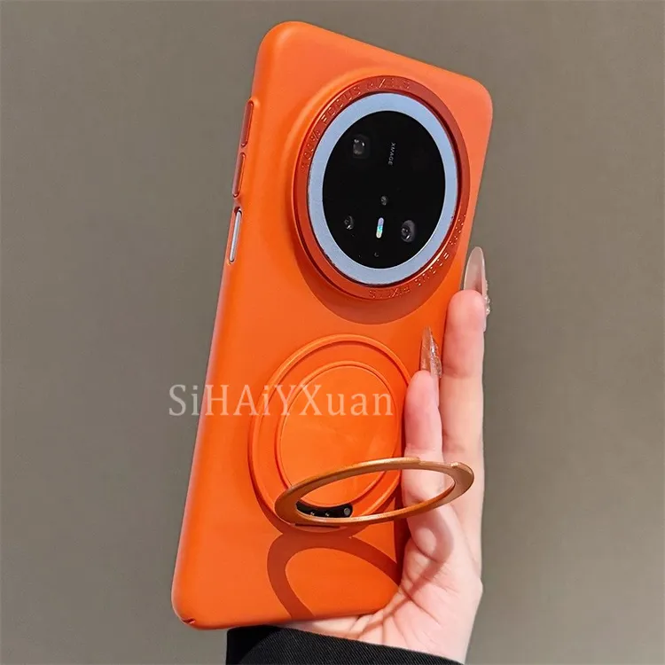 磁吸旋转支架适用华为mate70pro+手机壳肤感磨砂60pro高级感创意