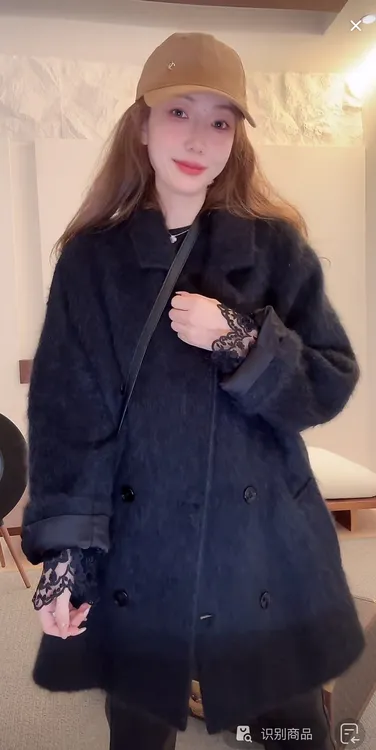 DEDM•STUDIO/绵羊毛+桑蚕丝+山羊绒毛呢外套大衣2510MNWT/DY529-1