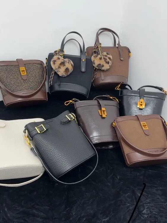 爆款水桶包包合集高品质轻奢女包百搭女士斜挎包