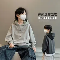 范米粒童装男童卫衣宽松2025秋装新款痞帅上衣中大童潮牌帽衫