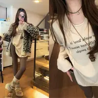 米娜家【挚爱豹纹】泡菜订制豹纹拉毛针织毛衣