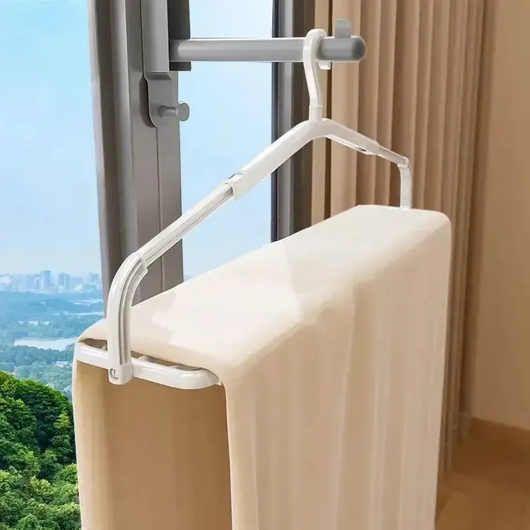 大衣架晒被子床单专用可伸缩超大晾衣架家用阳台晾晒被套浴巾神器