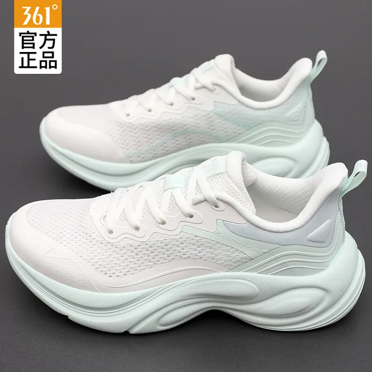 361°官方旗舰正品运动鞋女鞋软底跑步鞋冬季网面透气跳绳鞋跑鞋