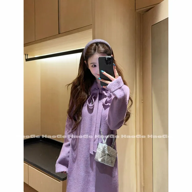 浩哥严选●软妹天菜HGQ4MY7634A毛衣预时尚显瘦中长款韩版气质日常