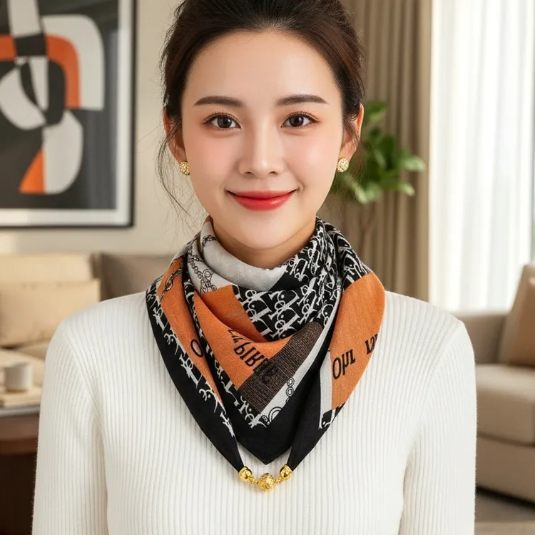 2025新款高级感女款爆款丝巾洋气时尚百搭女士围脖保暖围巾女冬季