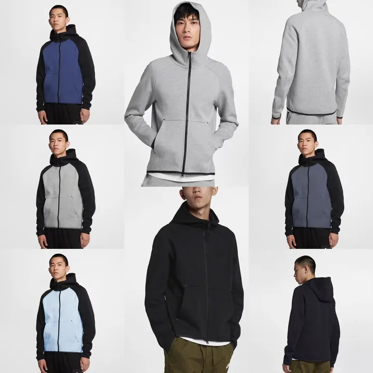 L1撞色版经典袋鼠口袋款拉链针织纯棉空气层面料开衫外套夹克