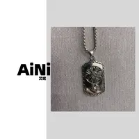 钛钢项链 《妮推荐》艾妮时尚个性百搭转动长项链坠链