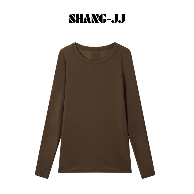 SHANG-JJ【空气纸片】25ss新品面膜空调衫80支精梳棉纱上衣q134000p