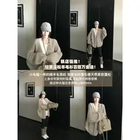 SKK【现货】“午后约克郡”手钩感羊毛柔焦小绒毯粗针蓬松慵懒毛衣