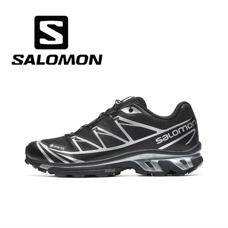 SALOMON/萨洛蒙XT-6 GTX 复古户外防风防水机能跑鞋 黑银474506