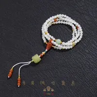 员格格/18K金/和田玉白玉项链/醒狮/FWYDO04（多样性发）