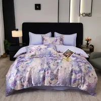 【小河哥哥】奢华罗锦缎提花数码印花四件套