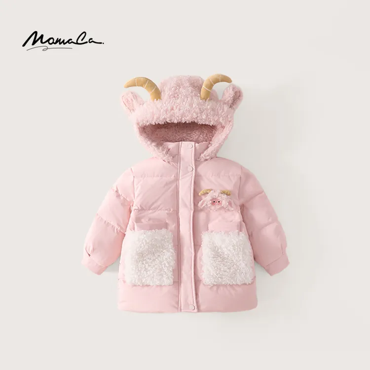 MOMOCO冬季新款女童甜美羊咩咩羽绒服保暖外套75830102037