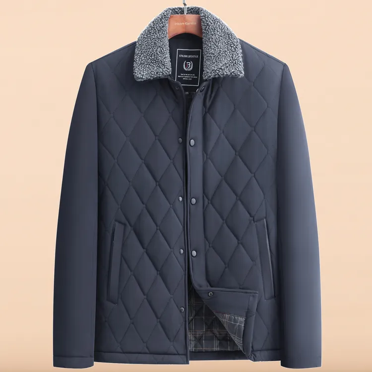 冬季中年男士轻薄棉袄爸爸冬装中老年人薄棉外套2025新款爷爷棉服