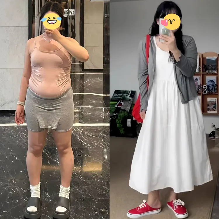 大码女装梨形身材连衣裙秋季法式小白裙胖MM遮肚显瘦裙子开衫套装