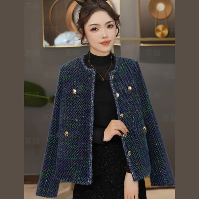 法式羊毛小香风外套高级感气质潮牌女款爆款2025新款秋季百搭秋冬