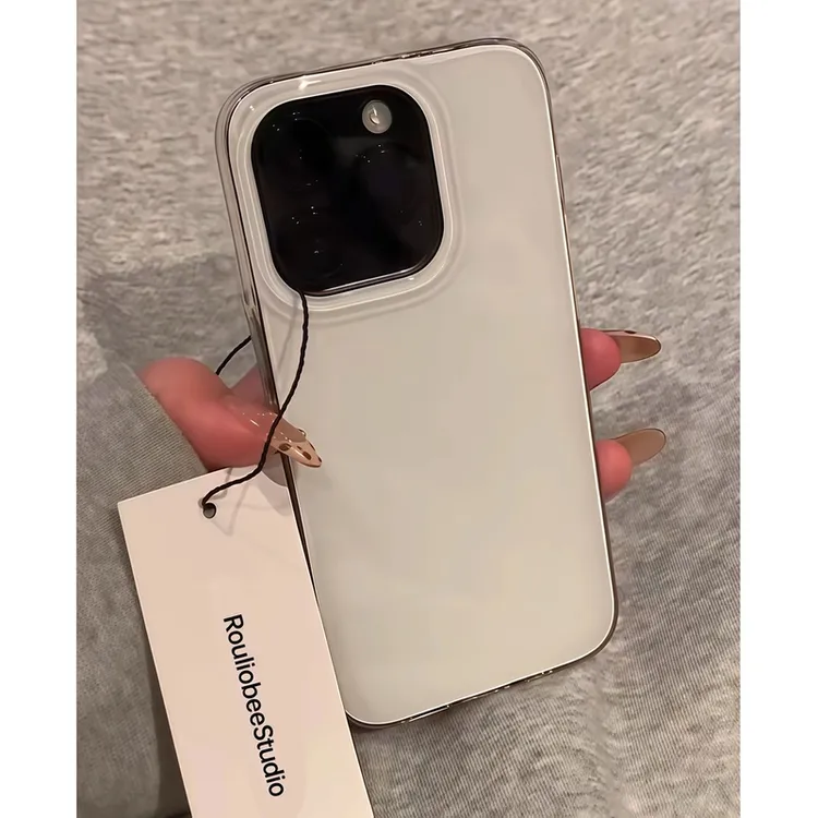 极简ins奶油壳适用iPhone16/15promax苹果手机壳