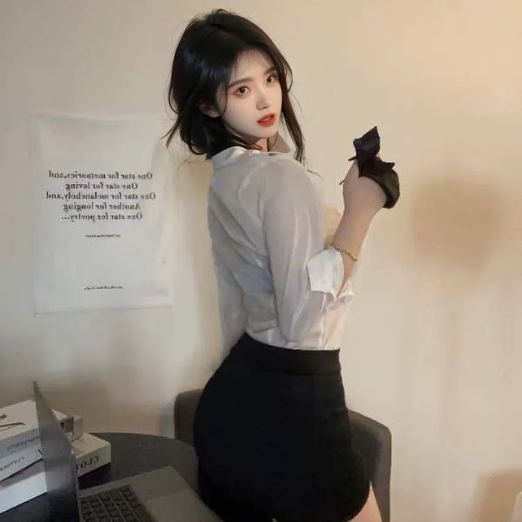 轻职风纯欲风轻熟风时尚套装气质夏季百搭套装短袖秘书装