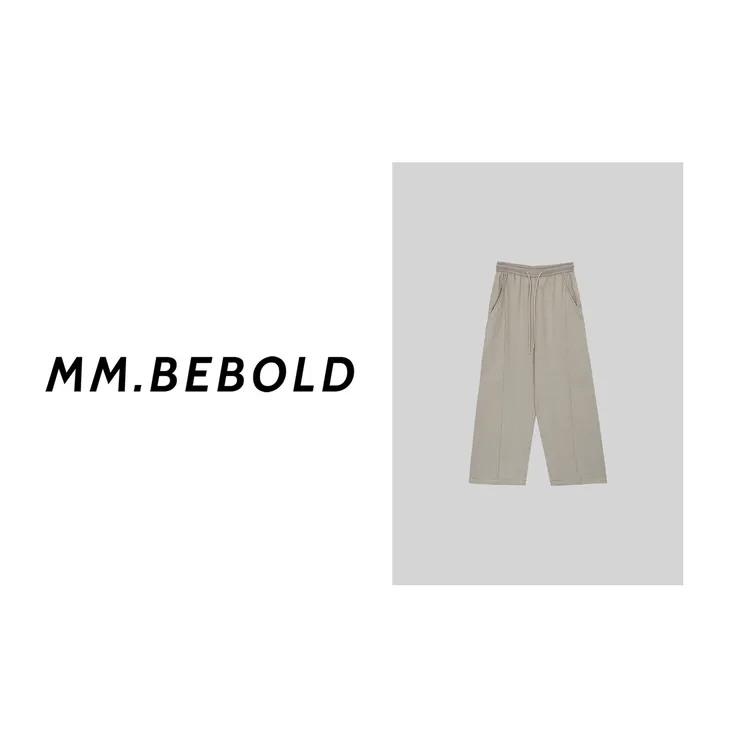 【妙姐精选】挪威森林 剑麻 100 立体弧形抽绳休闲裤MQJ2301