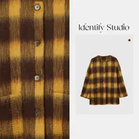  IDENTIFY秋季新款时尚经典格纹撞色外套25AWg92542