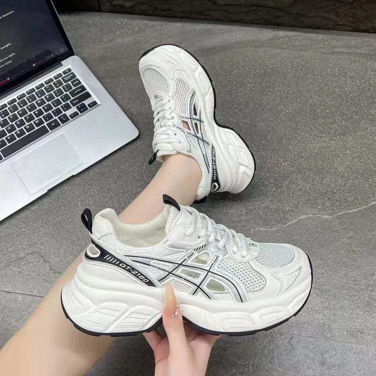 2025夏季前后镂空网鞋老爹鞋女轻便舒适透气时尚ins潮休闲女鞋