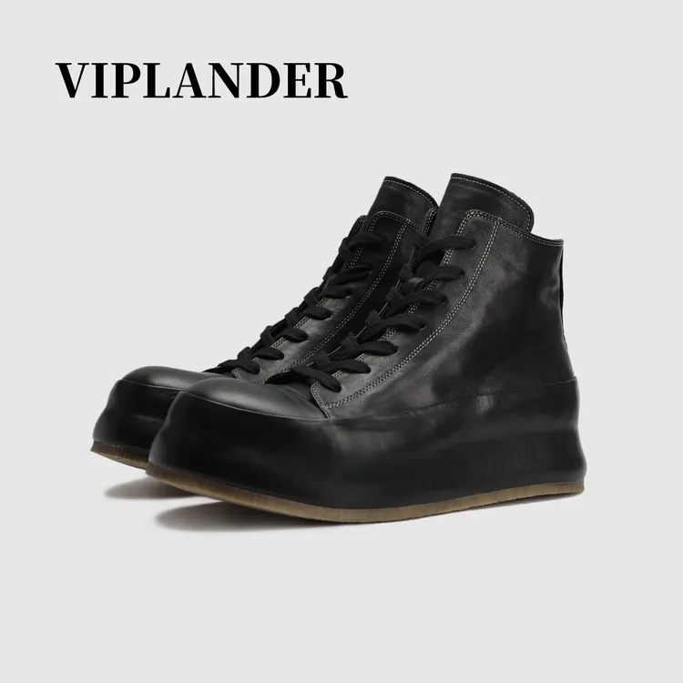 viplander【A1-5同楦】手工皮靴做旧高帮马丁靴冬季情侣款HA1-3