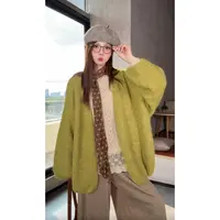 VGVL外套灯笼袖显瘦毛针织衫女装慵懒风开衫毛衣50198