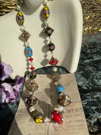 意产穆拉诺婚礼蛋糕多半双层琉璃项链