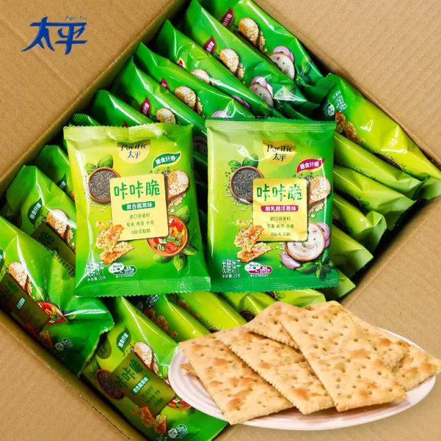 太平咔咔脆饼干20小包装混合蔬菜乳酪洋葱咸味苏打追剧解馋小零食