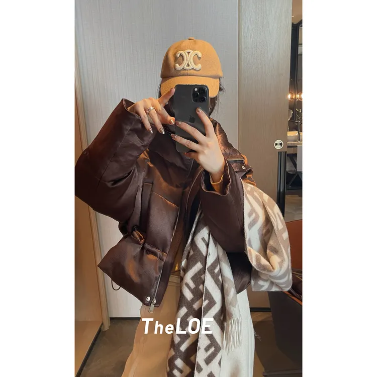 TheLOE/【桑蚕丝90大白鹅】时尚减龄鹅绒服#11.03Y-G6664