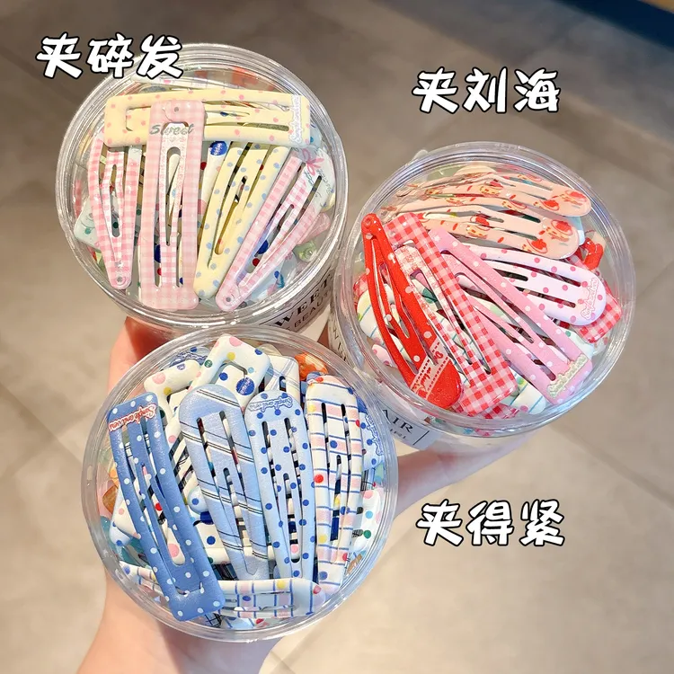 宝宝可爱碎发bb夹儿童彩色发夹小女孩侧边刘海夹子头饰后脑勺发卡