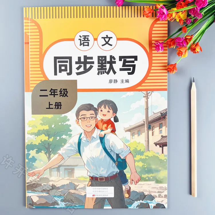 语文同步默写二年级上册语文默写本一课一练人教版语文默写天天练