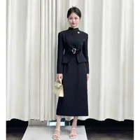 【晚会焦点】小娜椒小个子气质名媛风显瘦上衣高腰半身裙时尚套装女