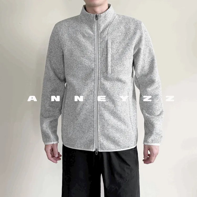 AnnEyzz知易-春秋季抓绒衣休闲夹克保暖开衫百搭立领上衣外套