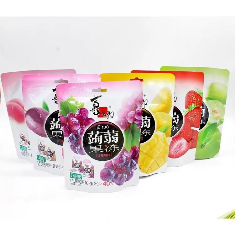 喜之郎蒟蒻果冻0脂肪魔芋葡萄果汁可吸果冻儿童网红休闲食品包邮