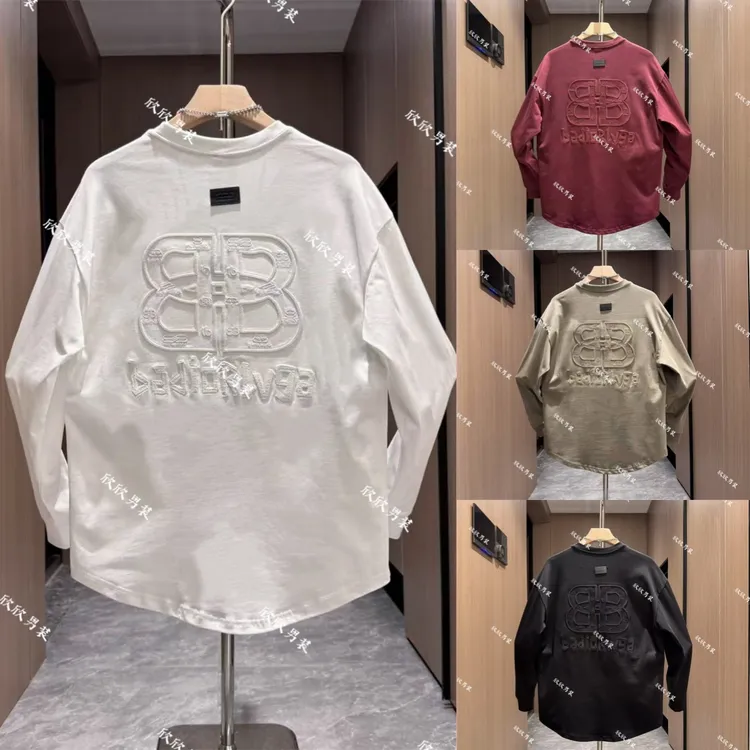 纯棉潮牌刺绣拉链袖设计师款痞帅时尚休闲男士上衣