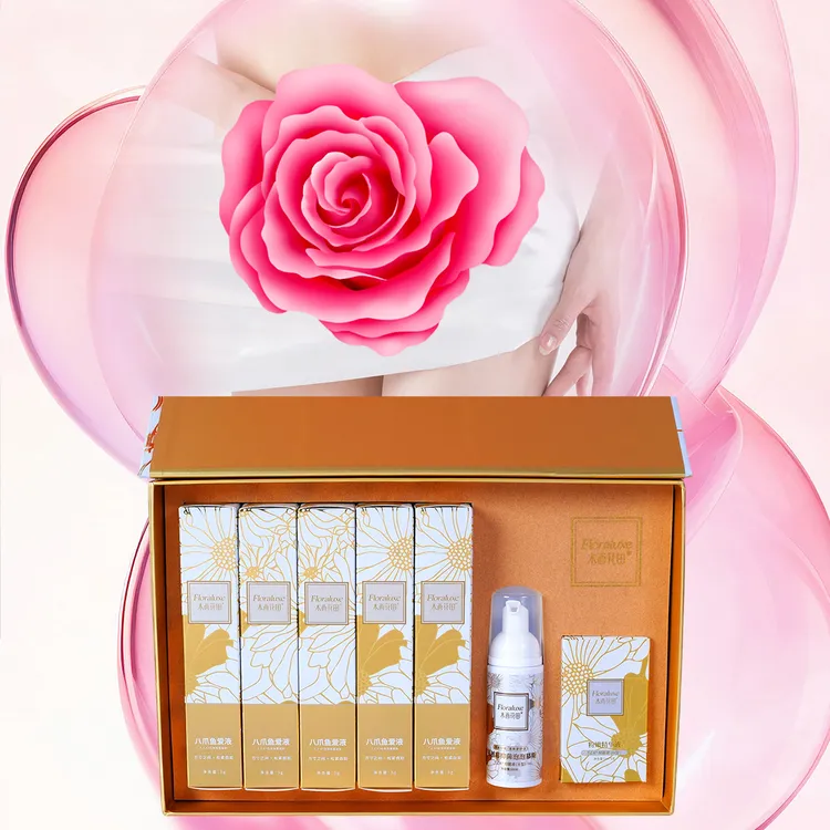 妗悦堂抑菌女性护理持久女人清爽水润 润滑粉嫩 清洁组合套盒