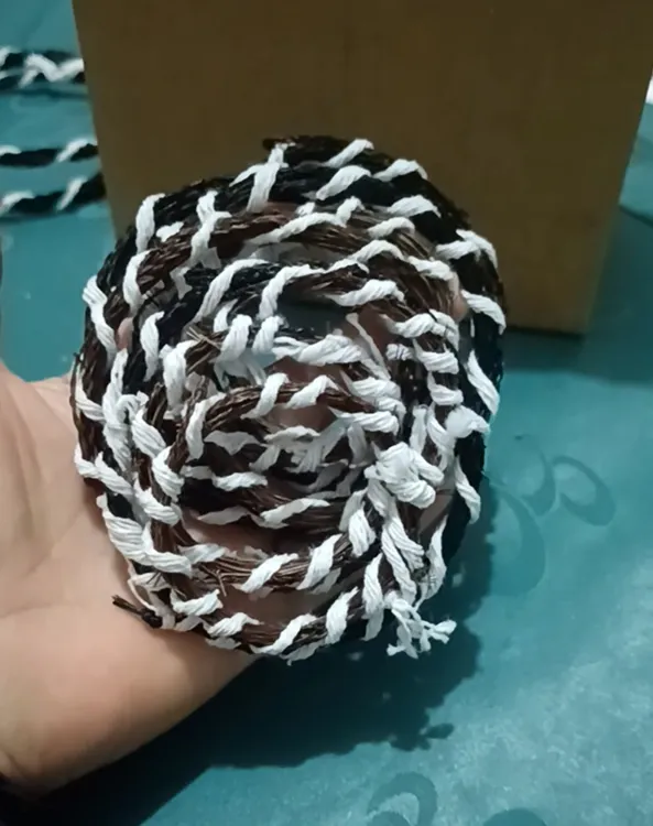 纯手工编织马尾套