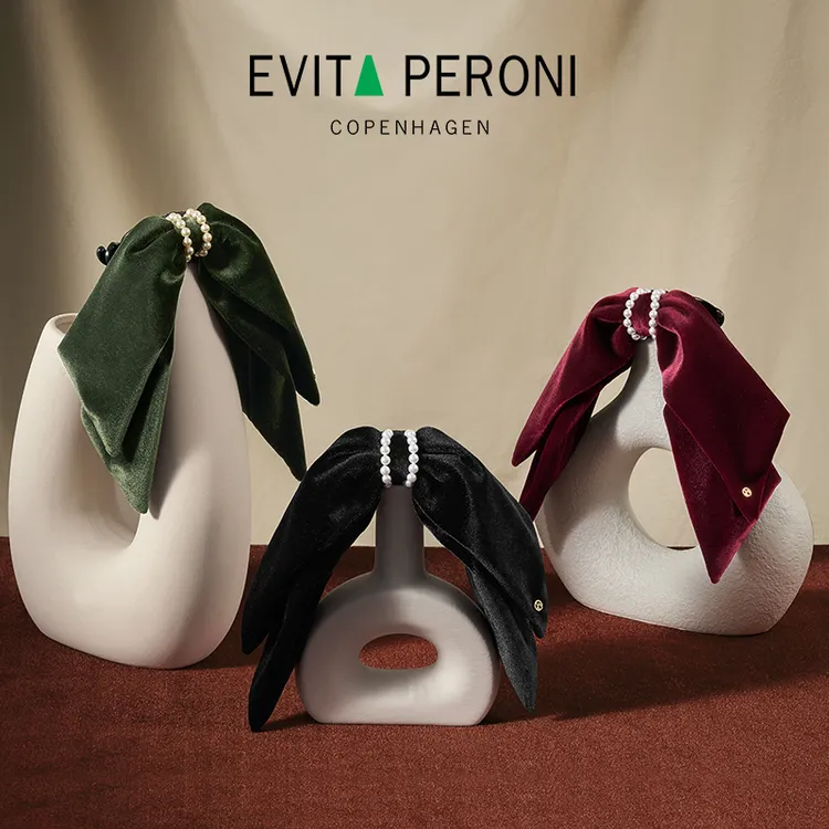 Evita Peroni/依慧达“豌豆公主系列”复古法式ins风马尾夹