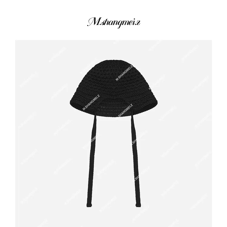 M.SHANGMEI.Z/沐熙美大哥出游小众百搭编织镂空盆帽F03256