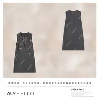 MRFEITO【月夜繁星】高支澳毛重工珠片显瘦毛呢连衣裙H201Q02Q33684