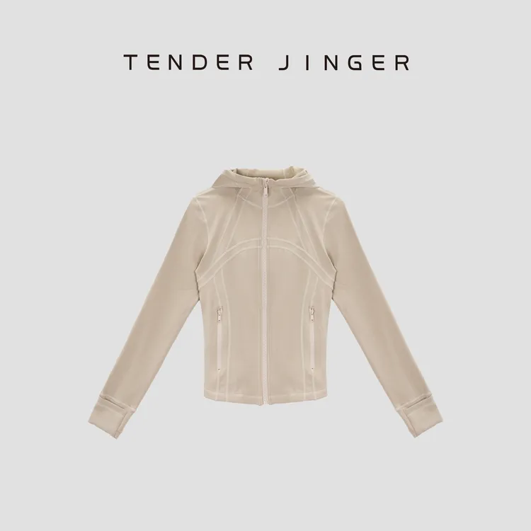 Tender Jinger修身显瘦短款连帽衫外套T53JLL41154