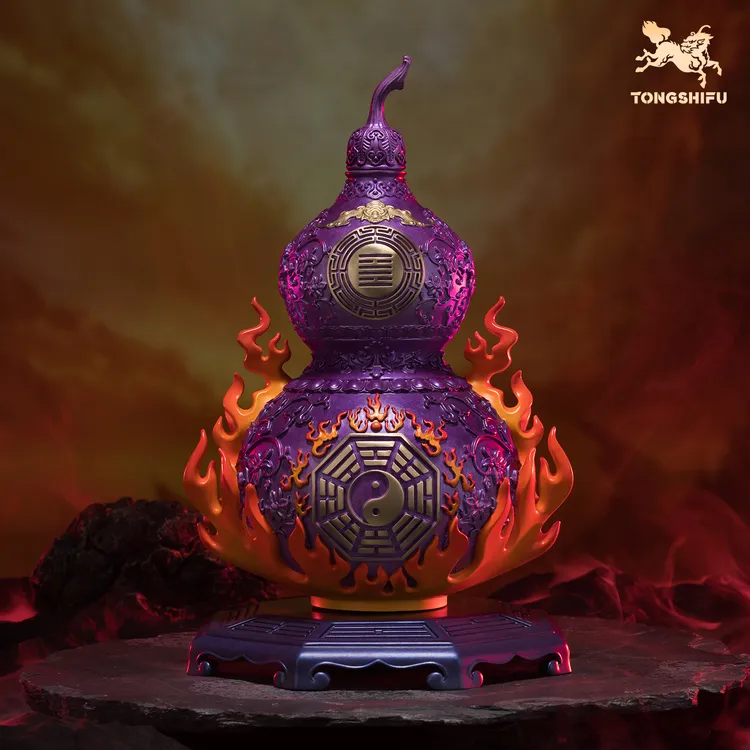 铜师傅《九紫离火葫芦》可转动葫芦福禄客厅玄关摆件装饰品乔迁礼物