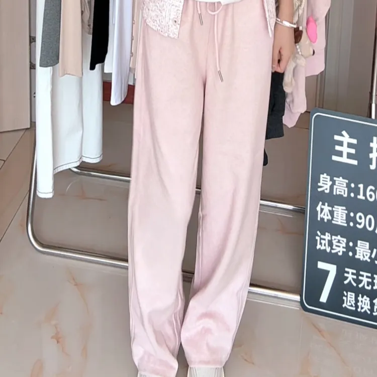 秋冬搭配宽松时尚休闲运动阔腿裤