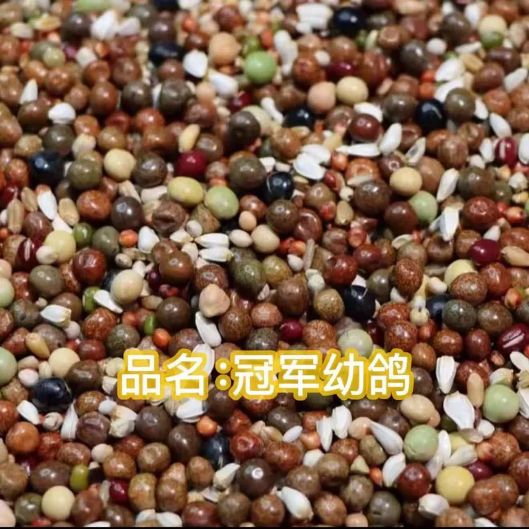 干净五谷杂含丰富豆类津门赛得利营养幼鸽50斤信鸽元宝鸽粮豆类