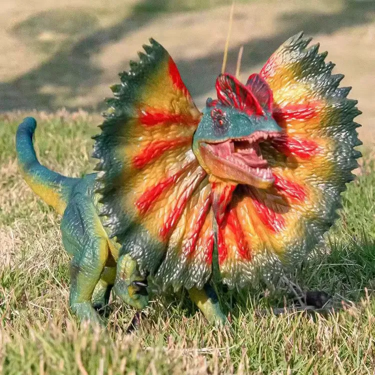 仿真双脊龙模型恐龙世界玩具霸王龙大号实心动物摆件益智早教礼物