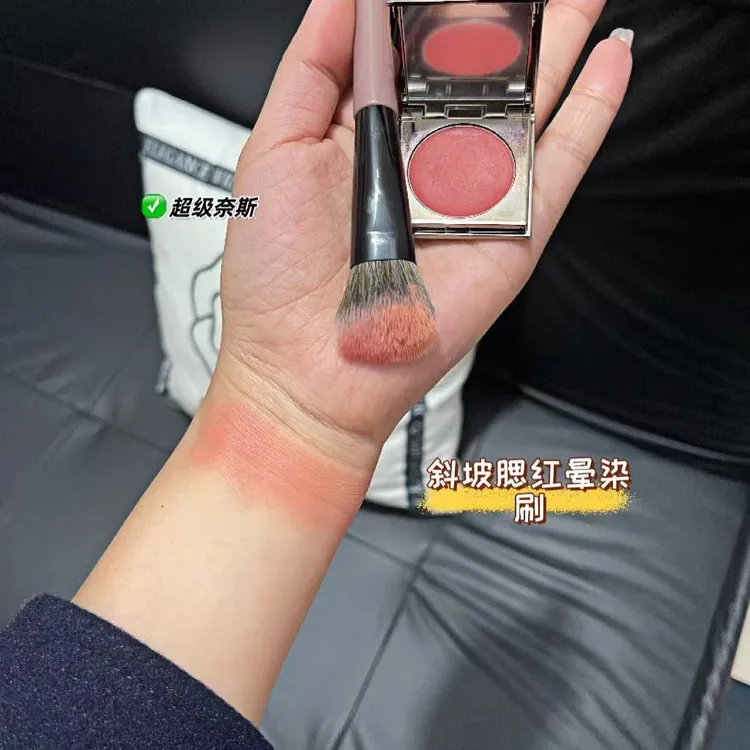 腮红膏刷腮红刷斜坡面点彩刷修容刷化妆师专用沧州化妆刷化妆工具