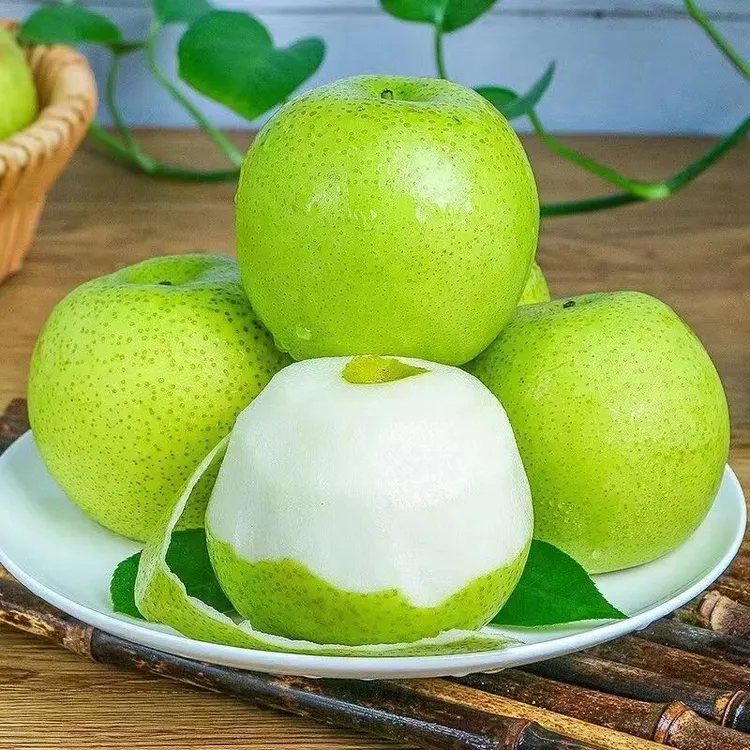 河北特产青皮皇冠梨 脆甜多汁现摘现发  新鲜水果  坏果包赔